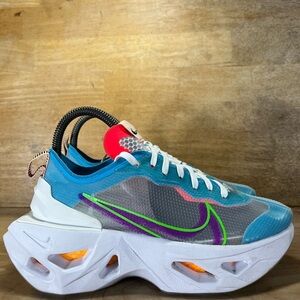 Nike ZoomX Vista Grind Womens Size 6 Shoes Sneakers Green Strike Vivid Purple